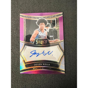 Jaylen Wells - 2024-25 Panini Select - Rookie Signatures - Purple Prizm #64/75